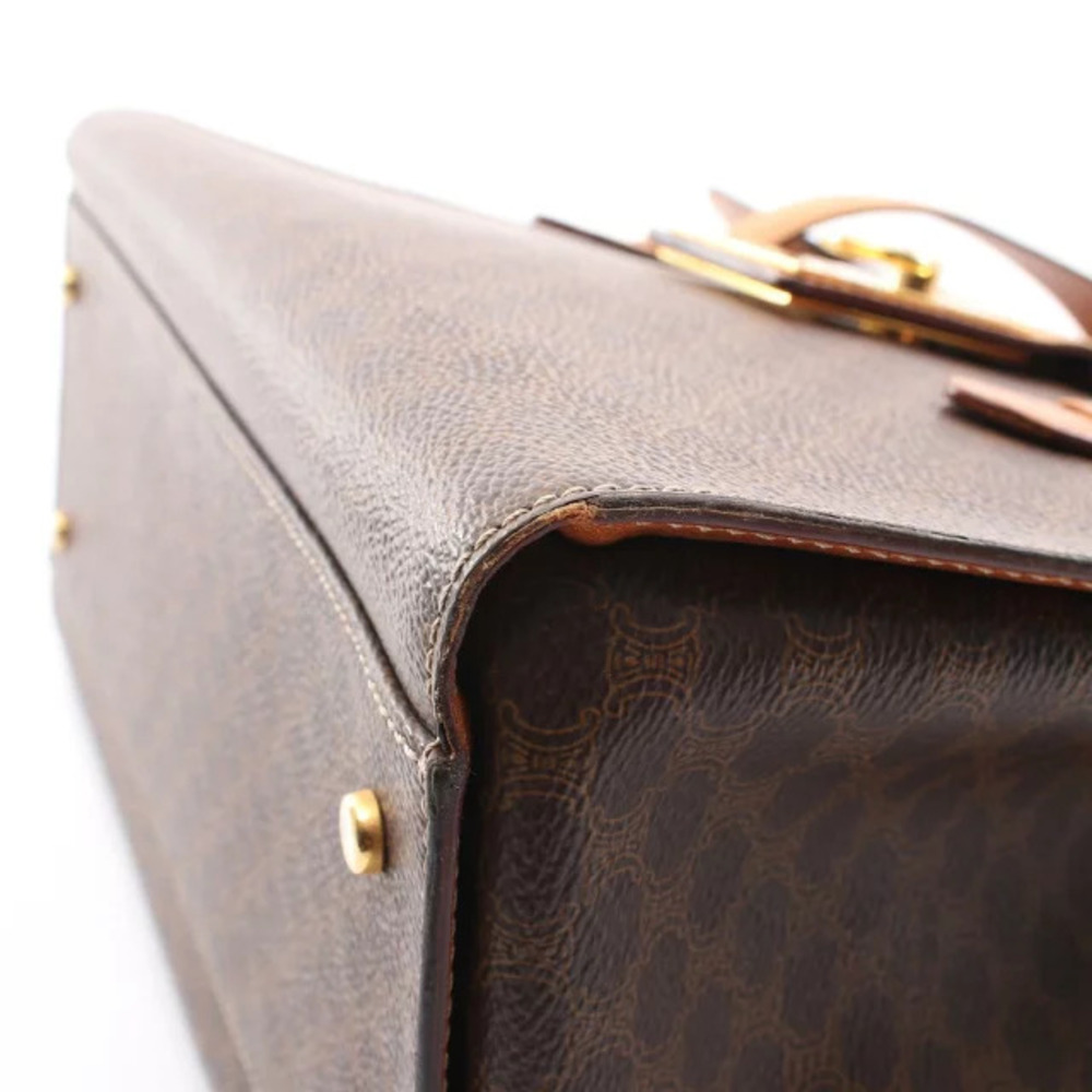 Celine Macadam handbag canvas leather brown - Picture 5 of 6
